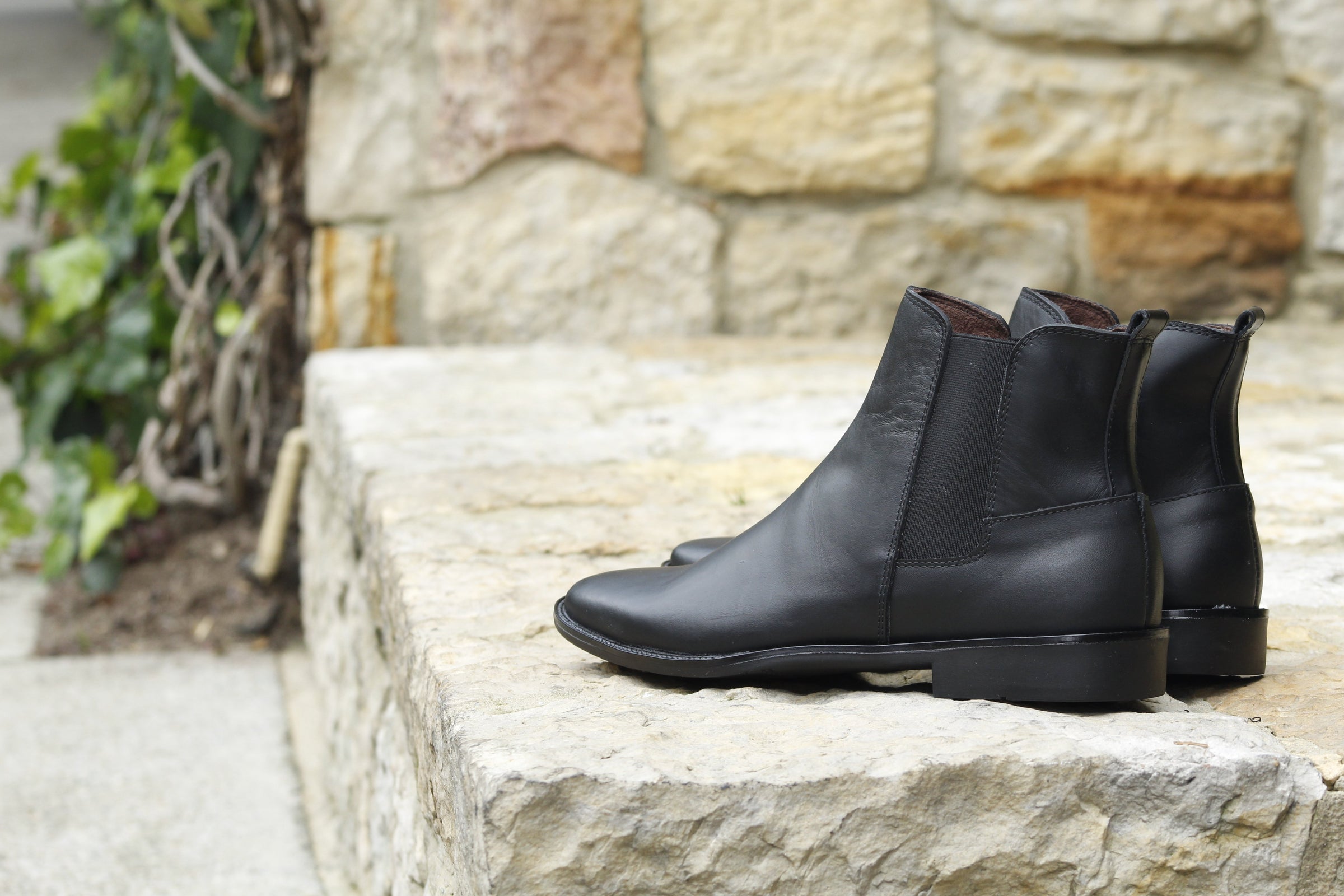 Botas Chelsea Cuero Liso