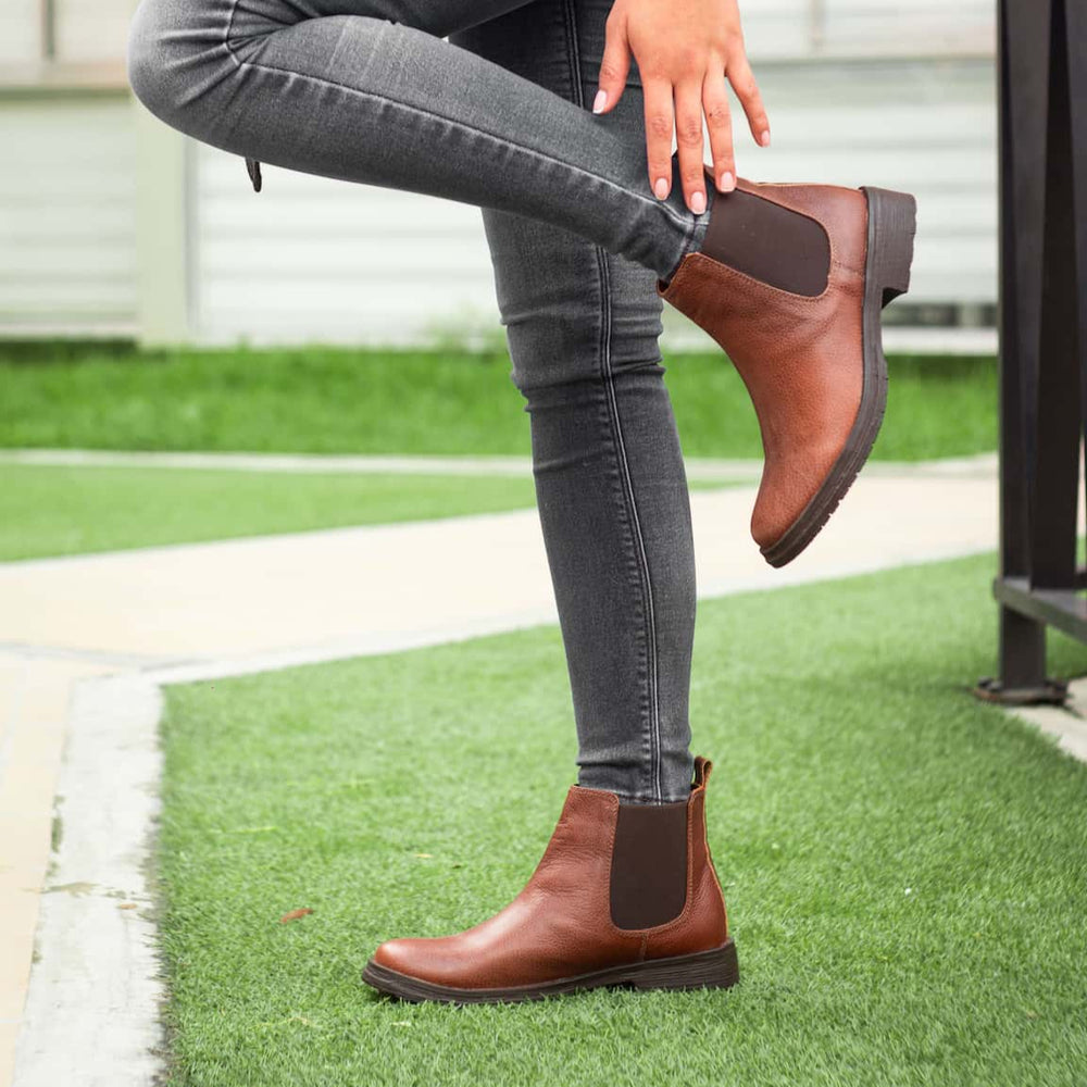 Botas en cuero para mujer