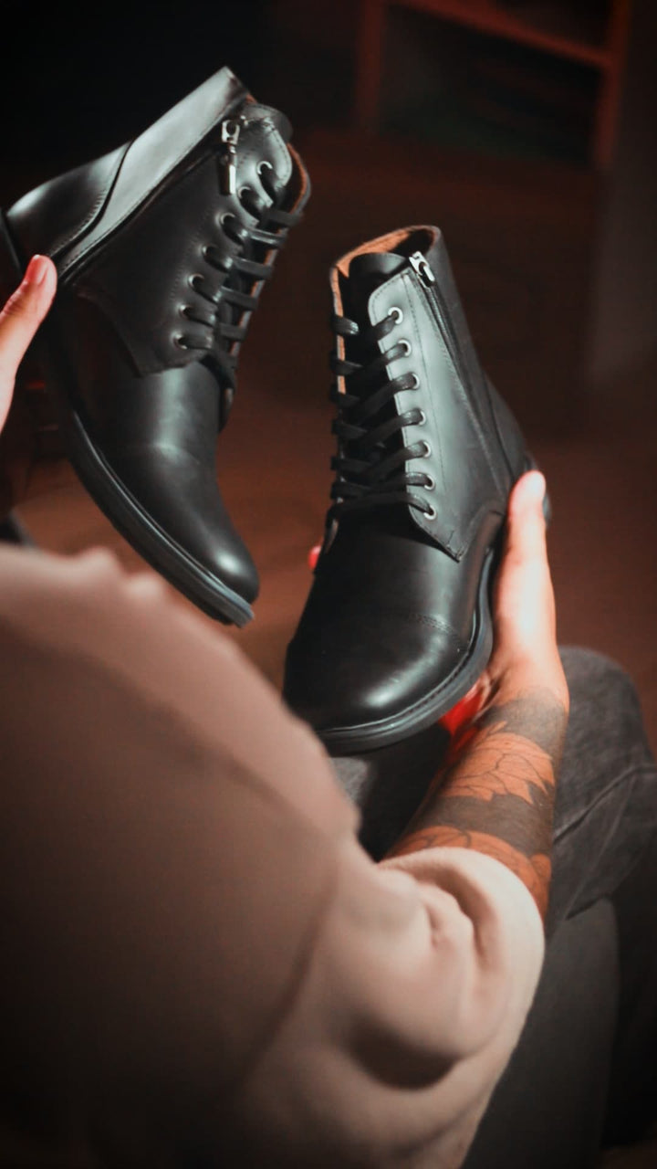 Botas para hombre en cuero