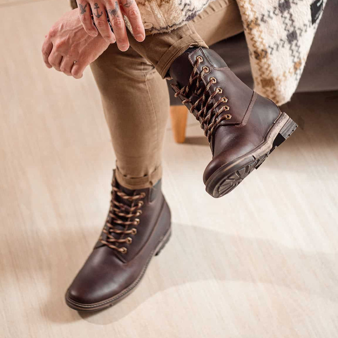 botas timberland para hombre en cuero