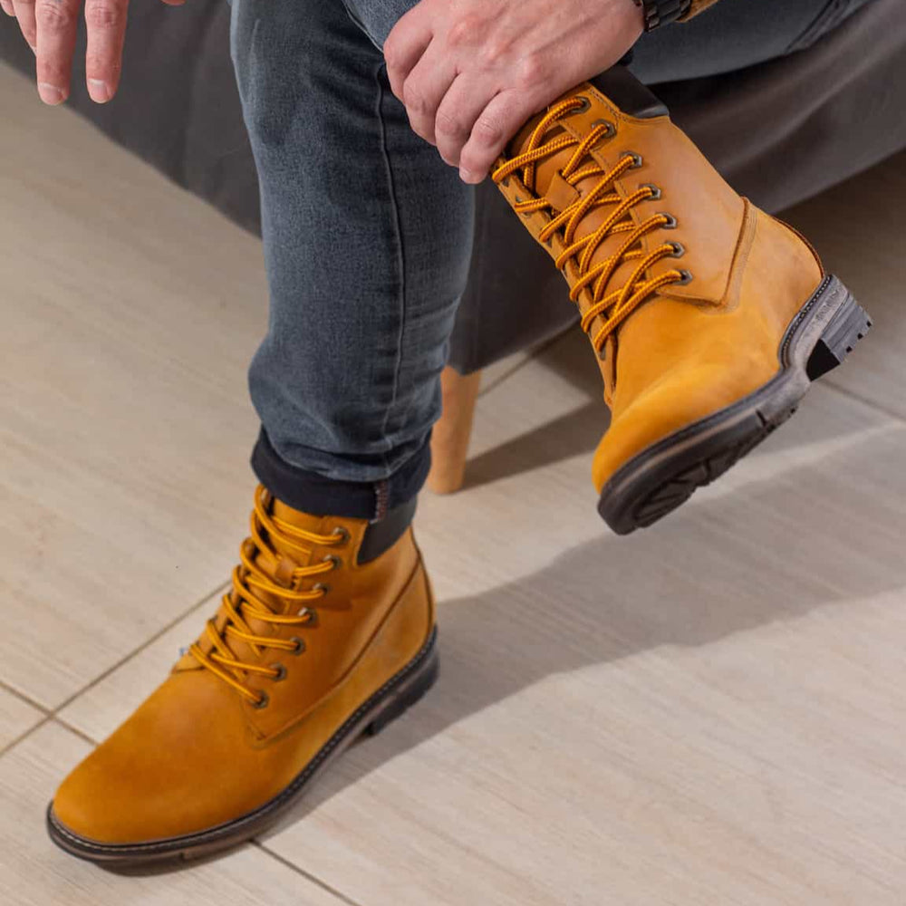 botas timberland para hombre en cuero