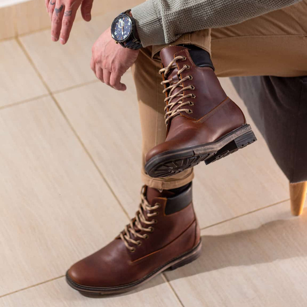 botas timberland para hombre en cuero
