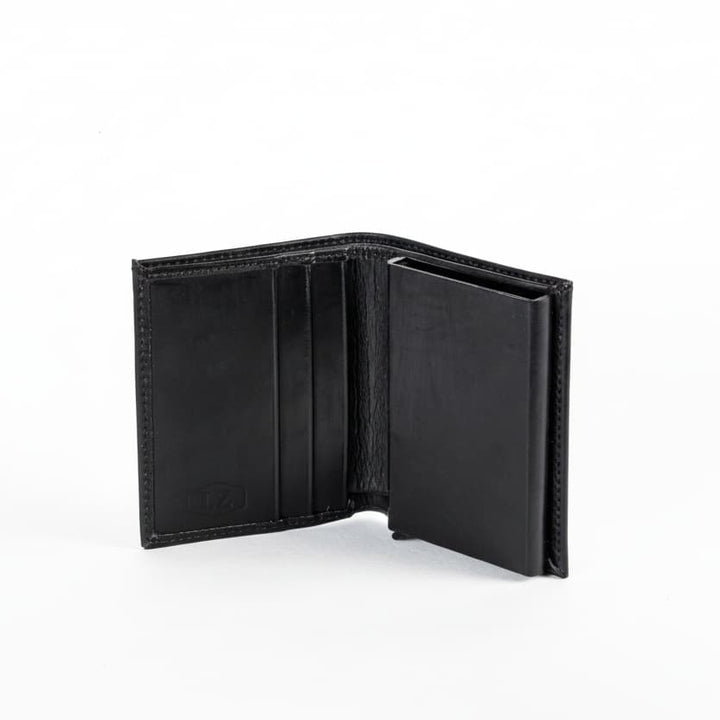 Billetera en cuero para hombre negra