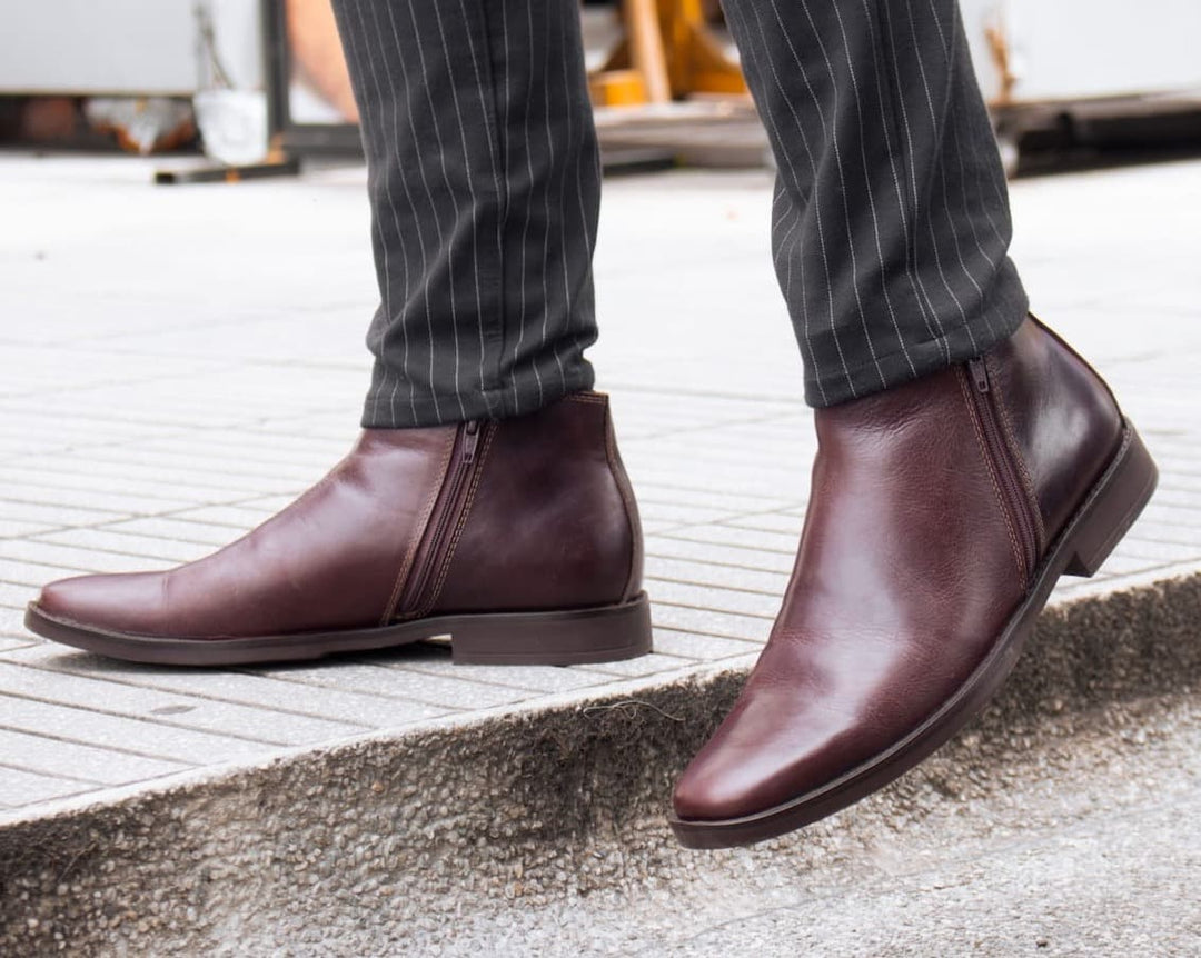 Botas Hombre Duke Cuero Liso Café - Main Image