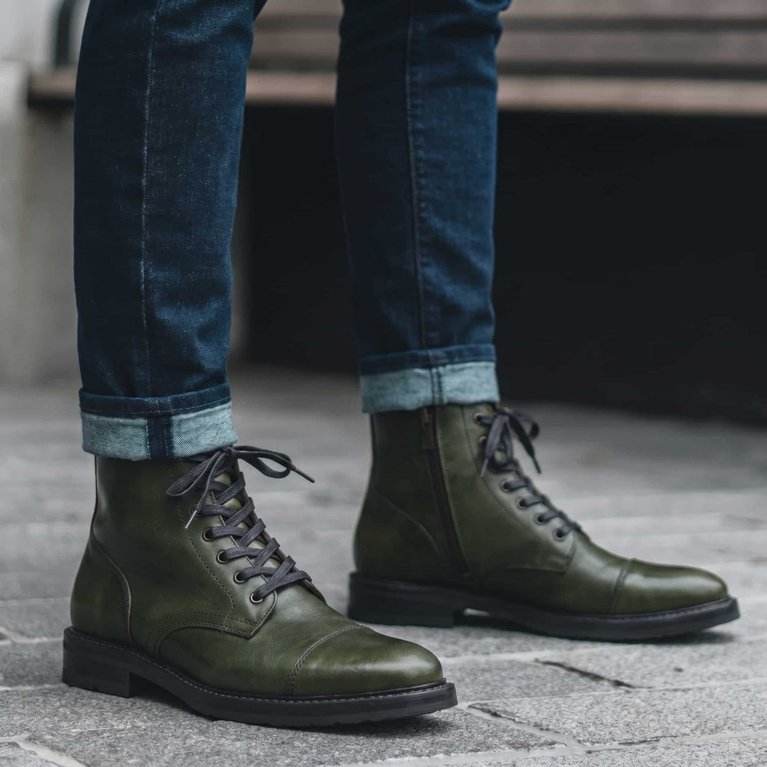 Botas en cuero para hombre