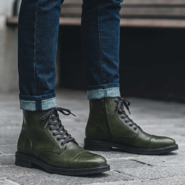 Botas en cuero para hombre