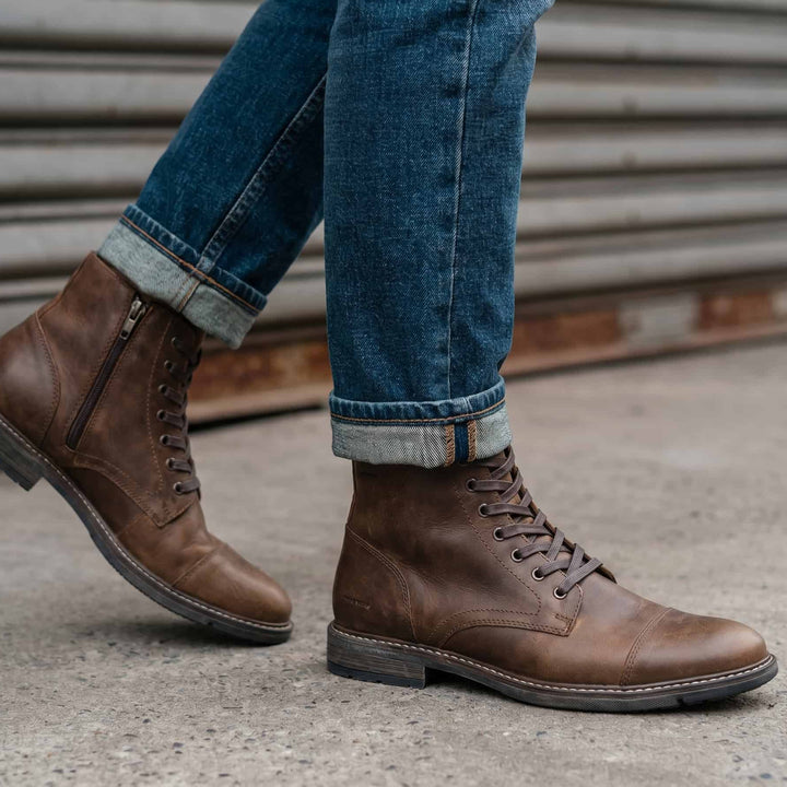 Botas en cuero para hombre
