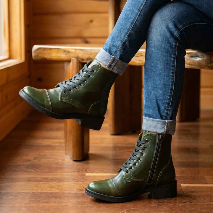 Botas en cuero para mujer