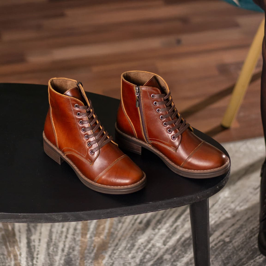 Botas en cuero para mujer