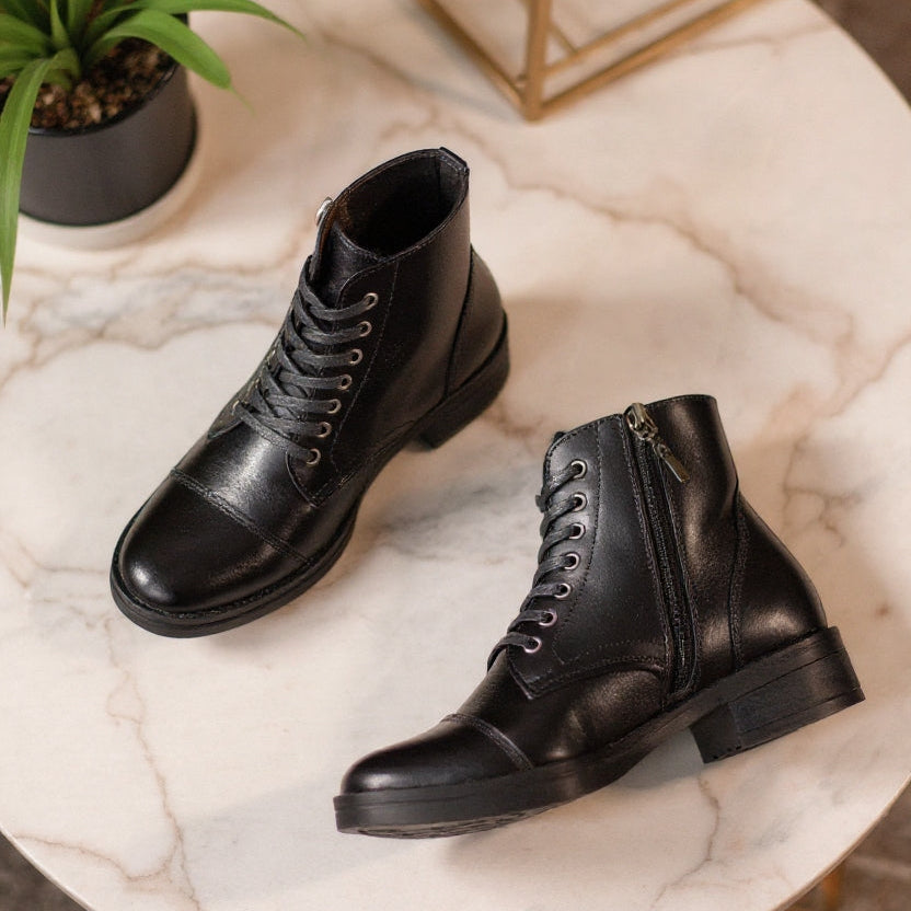 Botas en cuero para mujer