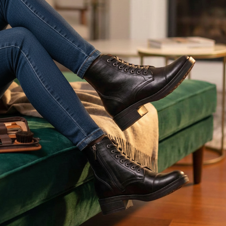 Botas en cuero para mujer