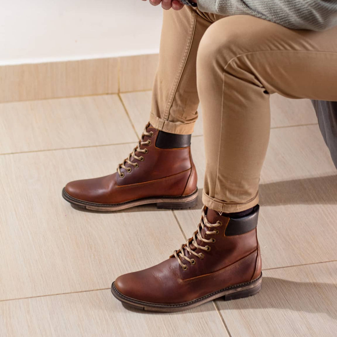 botas timberland para hombre en cuero