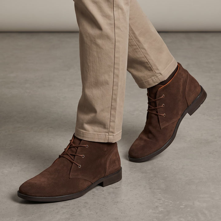 Botas chukka en cuero para hombre