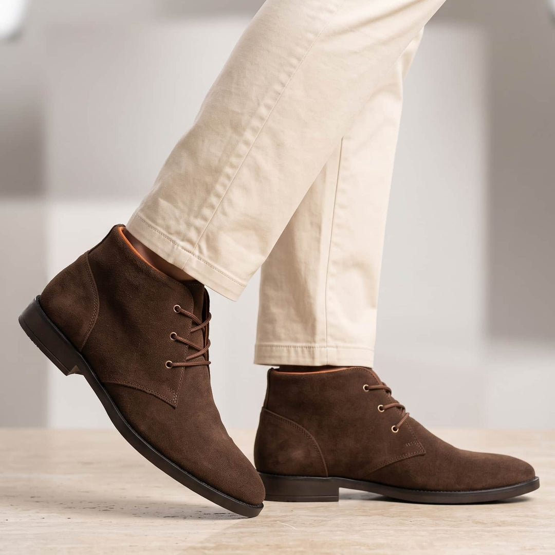 Botas chukka en cuero para hombre
