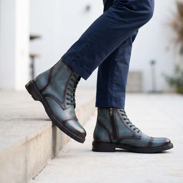 Botas en cuero para hombre