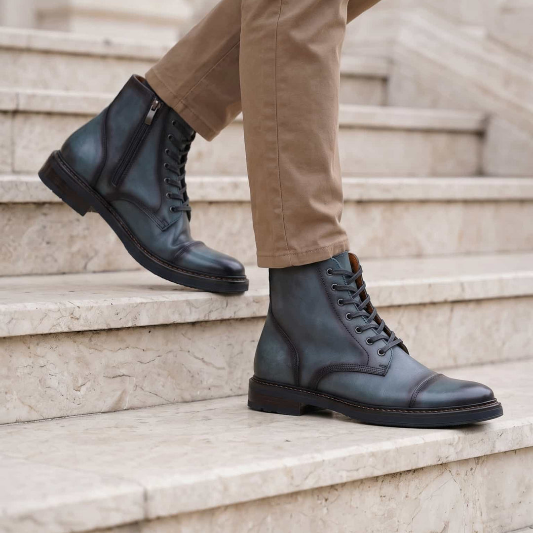 Botas en cuero para hombre