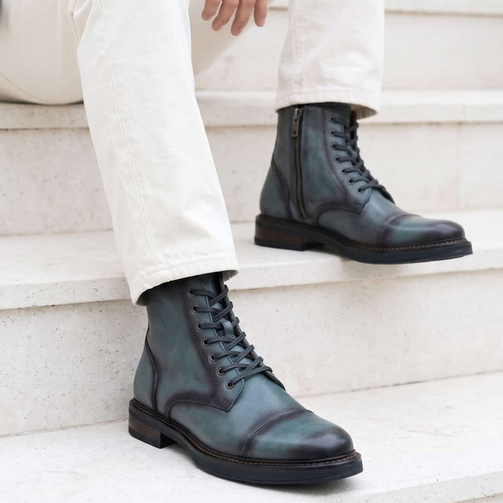 Botas en cuero para hombre