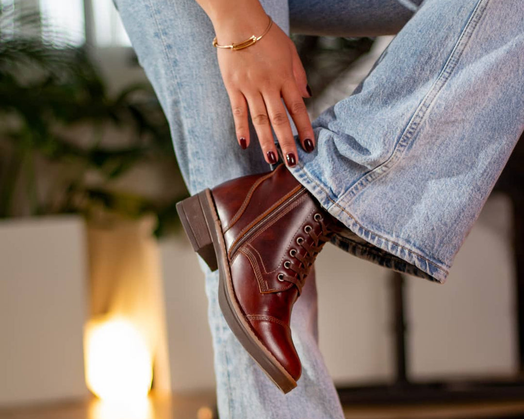 Botas en cuero para mujer