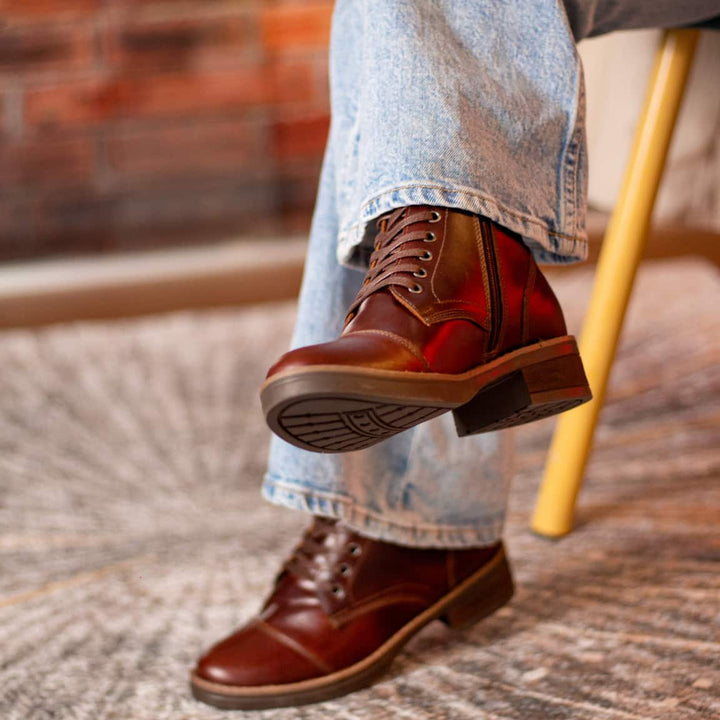 Botas en cuero para mujer