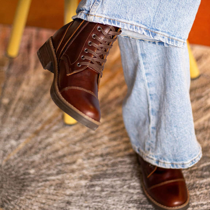 Botas en cuero para mujer