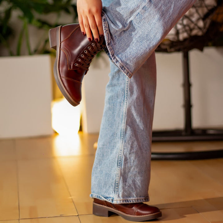 Botas en cuero para mujer