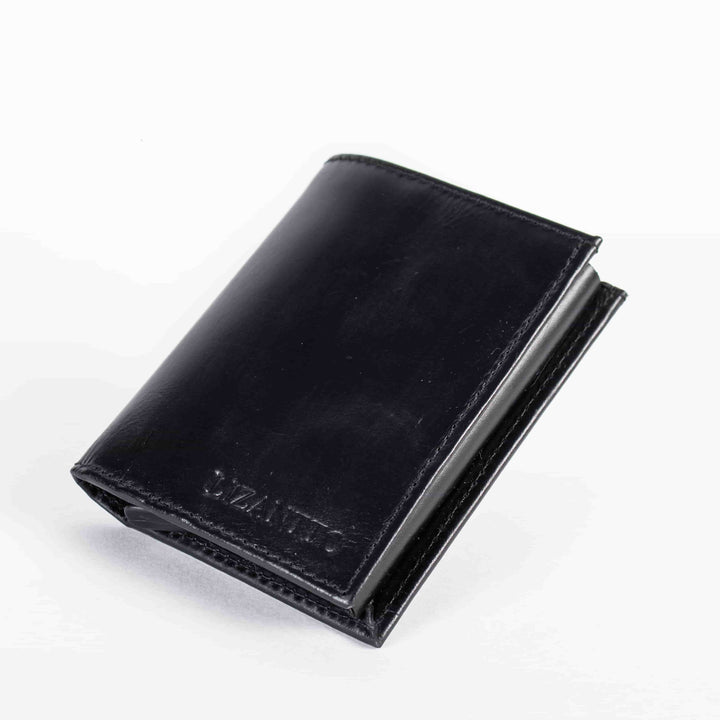 Billetera en cuero para hombre negro