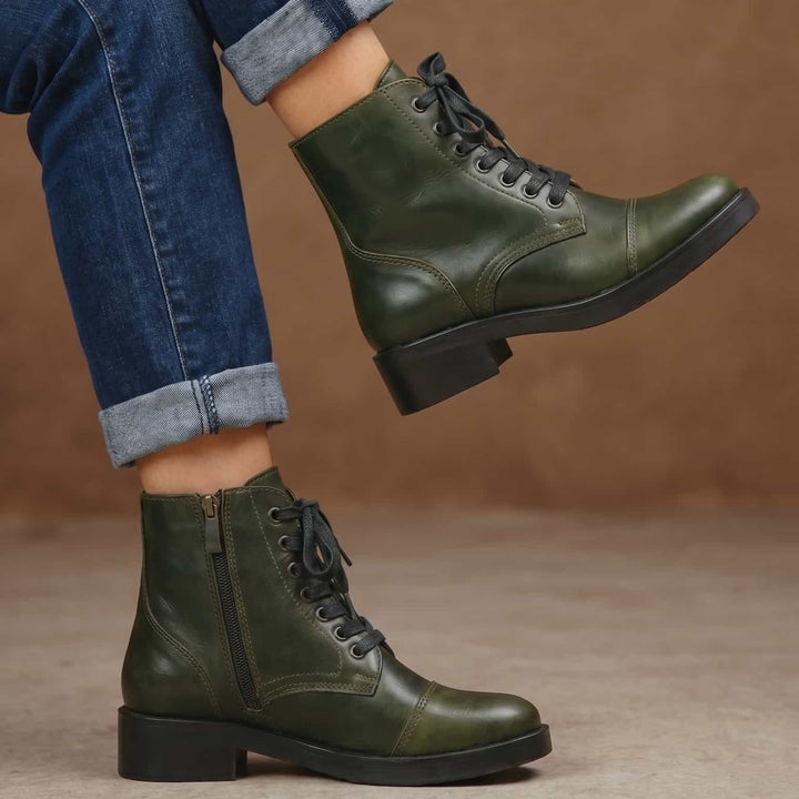 Botas en cuero para mujer