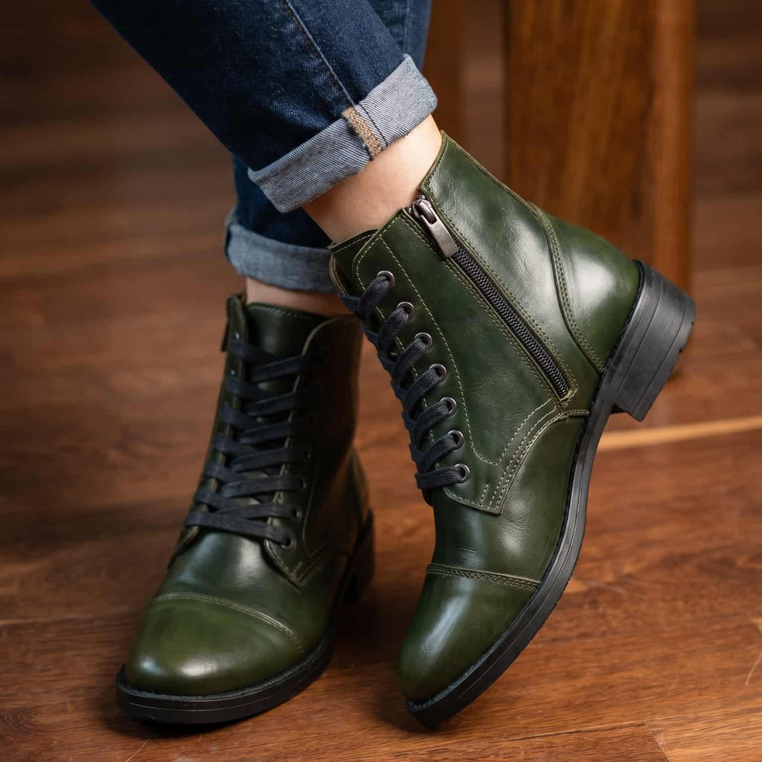 Botas en cuero para mujer