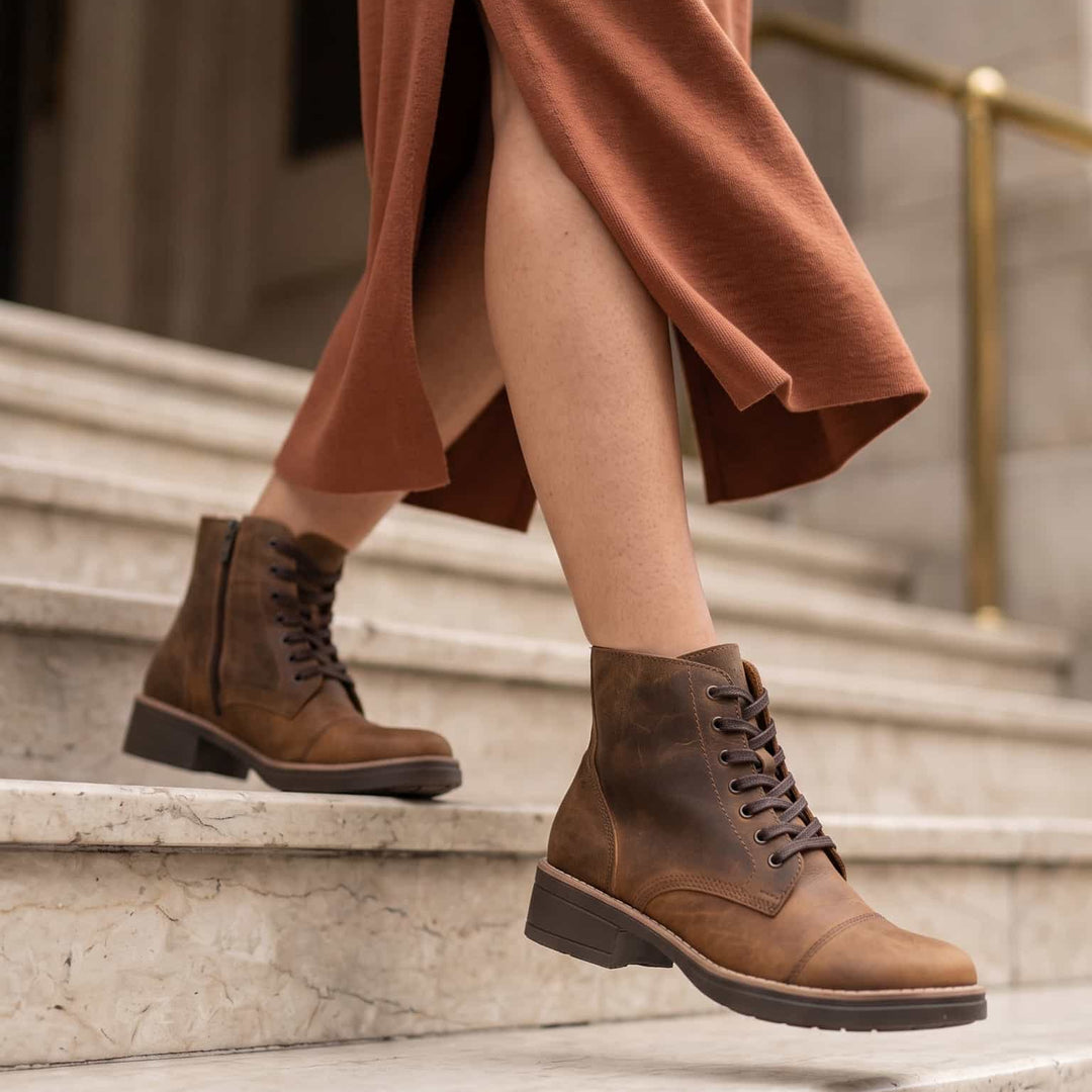 Botas en cuero para mujer