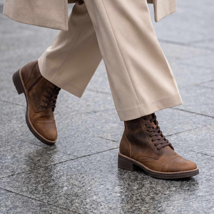 Botas en cuero para mujer
