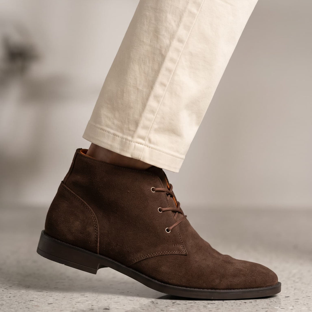 Botas chukka en cuero para hombre