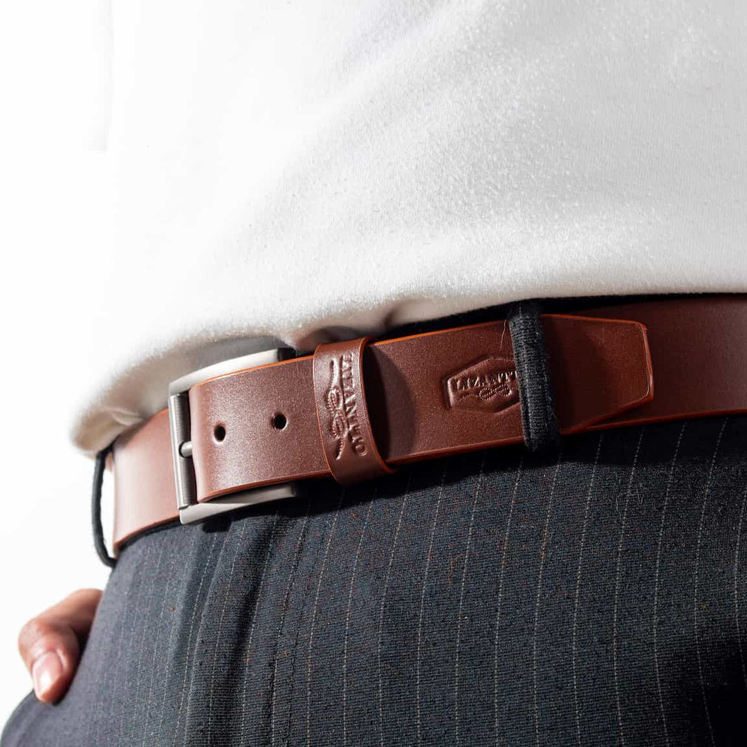 Cinturon en cuero para hombre