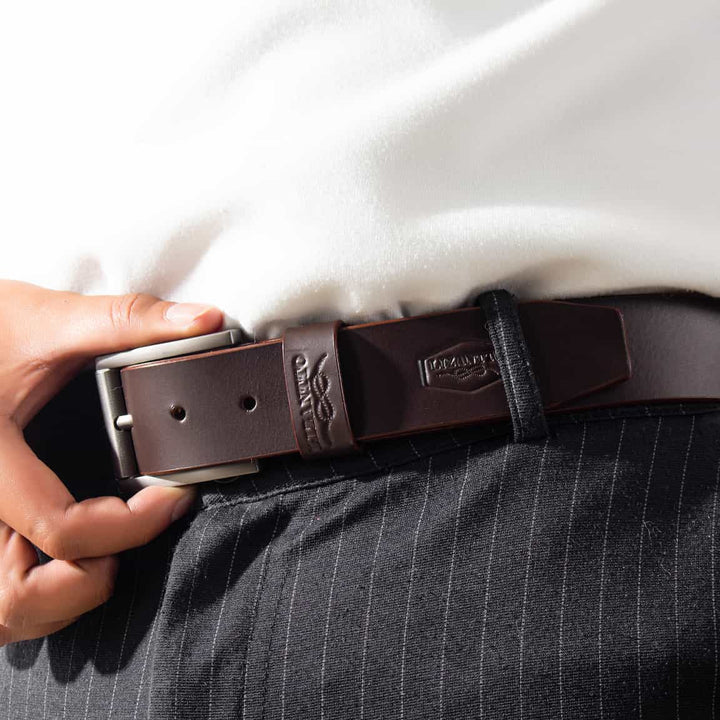 Cinturon en cuero para hombre