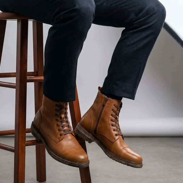 Botas en cuero para hombre