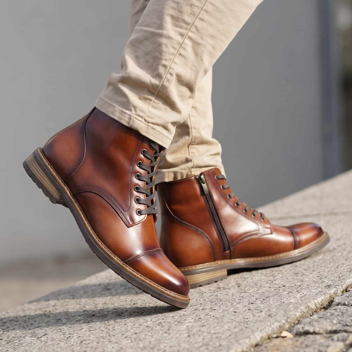 Botas en cuero para hombre